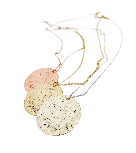 Custom Star Map Sterling Silver Necklace Large Size