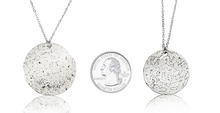 Load image into Gallery viewer, Custom Star Map Sterling Silver Necklace Large Size
